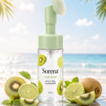 فیس واش فوم براش‌دار Fruit Glow سورنا 150 میل رنگ کیوی لایم