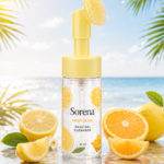 فیس واش فوم براش‌دار Fruit Glow سورنا 150 میل رنگ آناناس پشن‌فروت