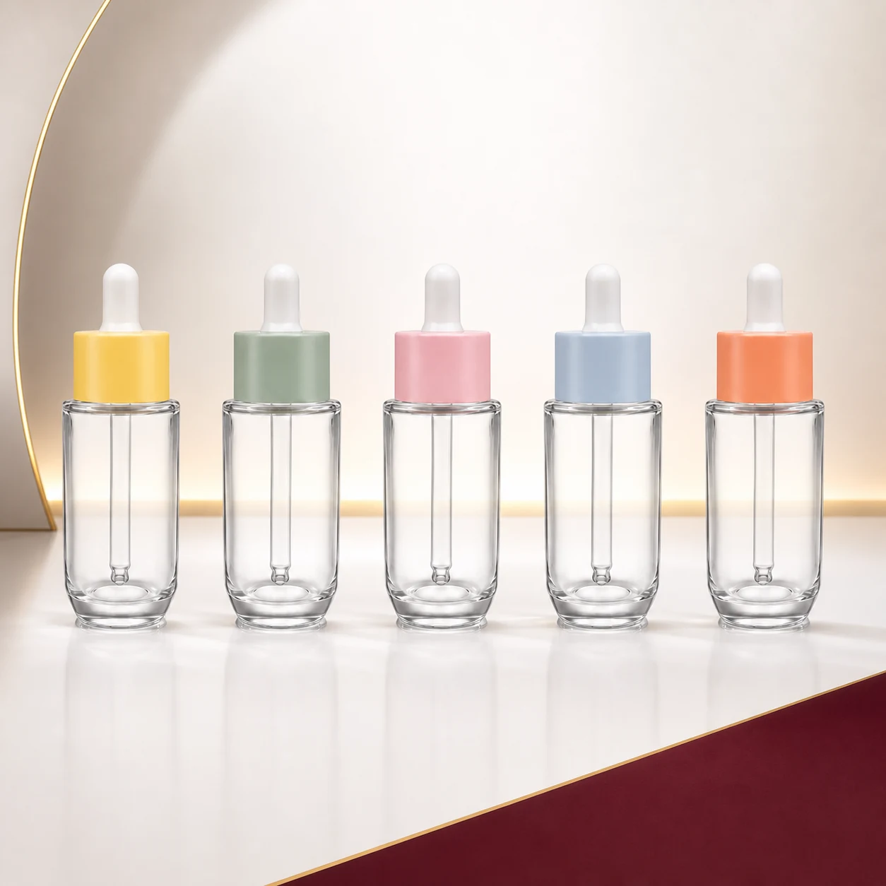 LumiDrop 30 بطری قطره‌چکان شیشه‌ای سورنا
